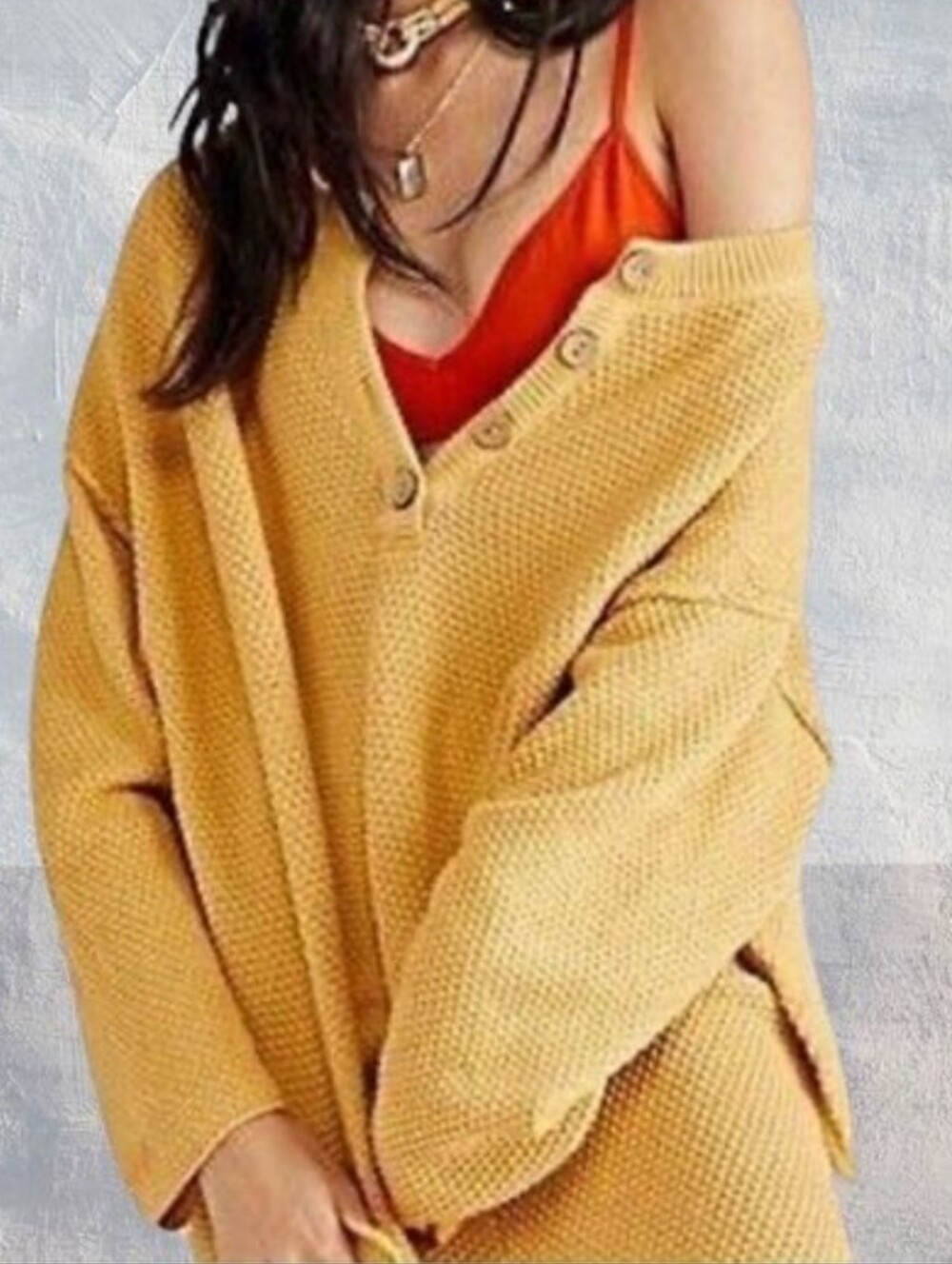 Free People Sz M Hailee Knit Sweater Only